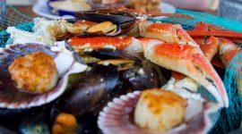 Plato típico de mariscada en Punta Cana