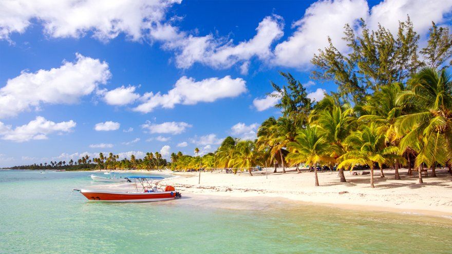 The paradisiacal beaches of Saona Island are ideal for the littlest ones in the family