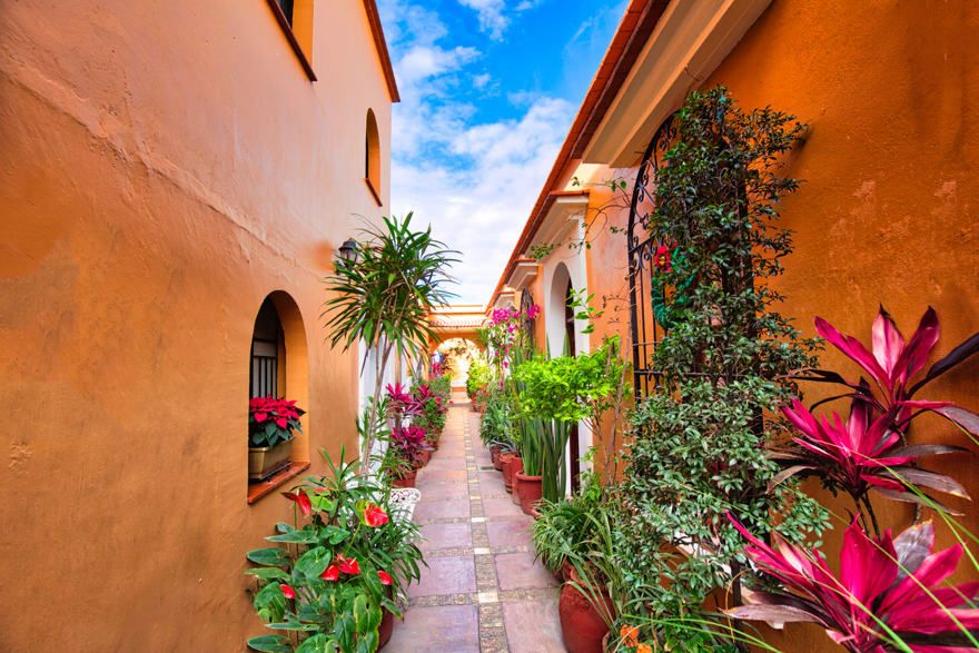 les rues de la ville de Saint-Domingue