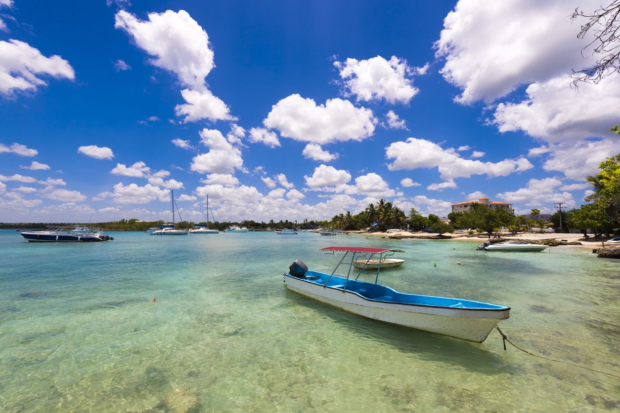 Boat on Bayahíbe Beach