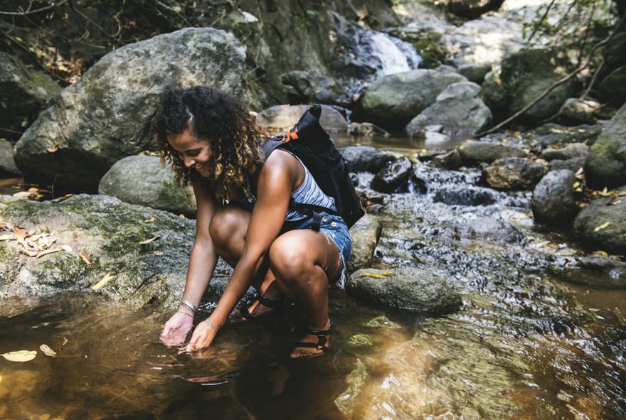 Wo man in Azua de Compostela wandern und campen kann