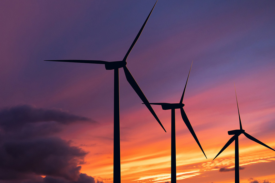 Los Cocos Windfarm in Pedernales, Dominikanische Republik