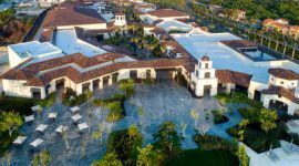 The Boulevard seen from the sky at Lopesan Costa Bavaro