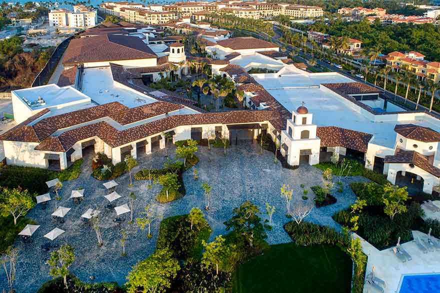 The Boulevard seen from the sky at Lopesan Costa Bavaro