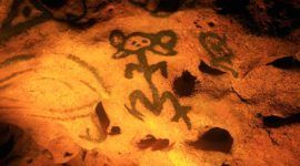 Ancient drawings in the Cave of Wonders