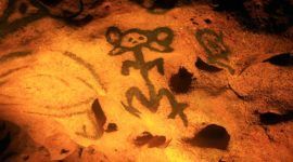 Dibujo-en-una-cueva-en-Punta-Cana
