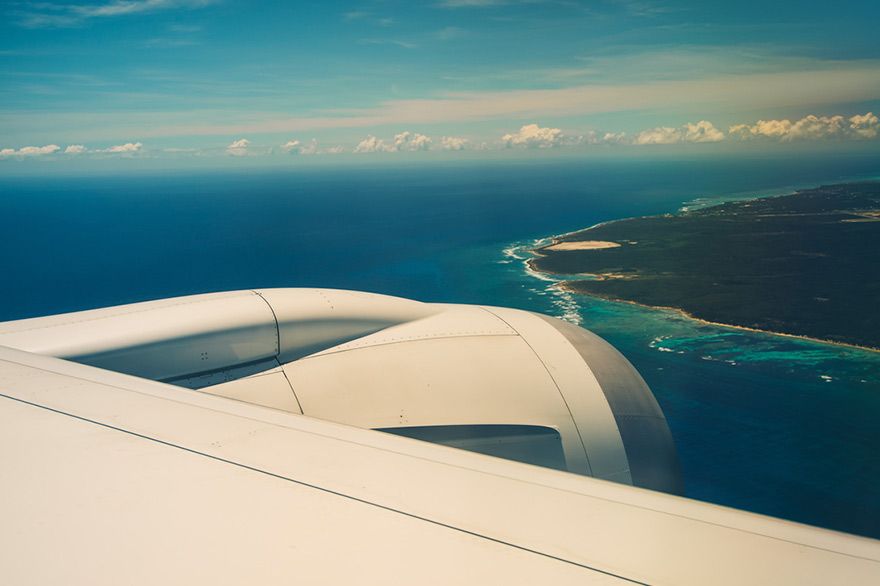Vistas-paradisíacas-de-Punta-cana-desde-un-avión