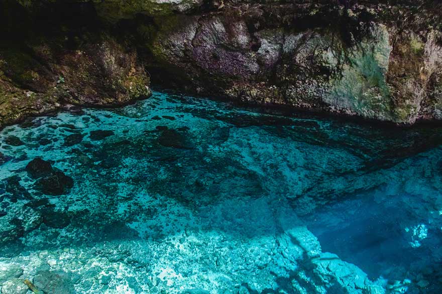 Blaues Loch in der Dominikanischen Republik