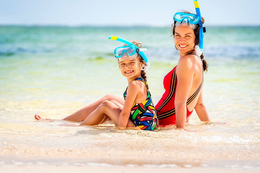 Water activities in Playa Bávaro: snorkelling – Dominican Republic