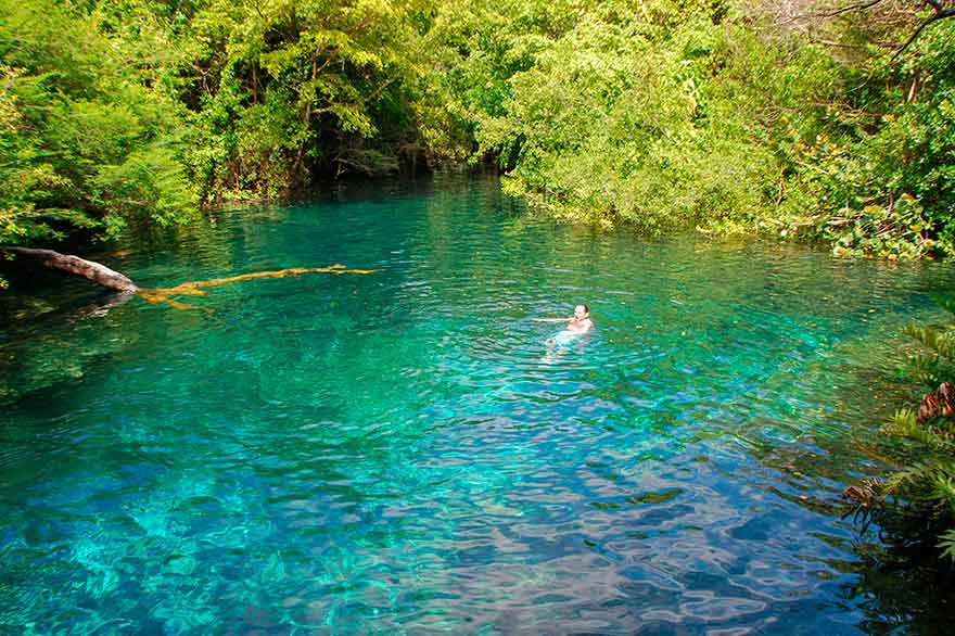 Excursions to blue lakes in Punta Cana, Dominican Republic